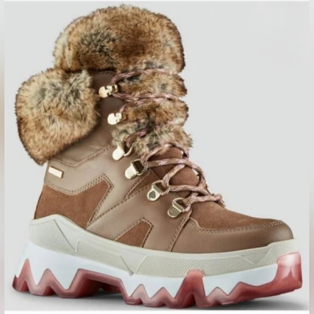 New COUGAR Warrior Mix Leather Snow Waterproof Women's Boots Size 6
